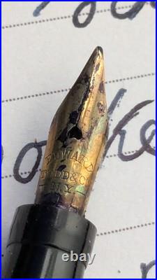 Antique Sterling Silver Vest-pocket Fountain Pen. Ca. 1910. Restored & Working