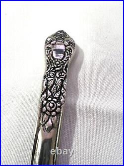 Antique Victorian Sterling Silver Ornate pen