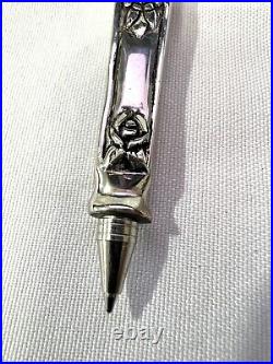 Antique Victorian Sterling Silver Ornate pen