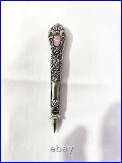 Antique Victorian Sterling Silver Ornate pen