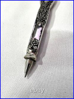 Antique Victorian Sterling Silver Ornate pen