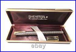 Antique Vintage Sheaffer Imperial Sterling Silver Fountain Pen 14k Gold Nib