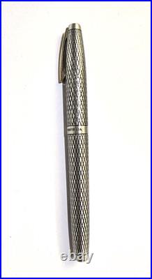 Antique Vintage Sheaffer Imperial Sterling Silver Fountain Pen 14k Gold Nib