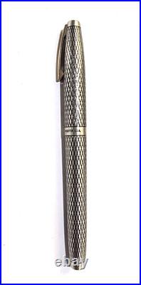 Antique Vintage Sheaffer Imperial Sterling Silver Fountain Pen 14k Gold Nib