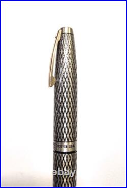 Antique Vintage Sheaffer Imperial Sterling Silver Fountain Pen 14k Gold Nib