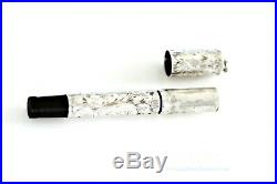 Antique Waterman Ideal 452 1/2 V Double Cap Silver Ring top Safety Fountain pen
