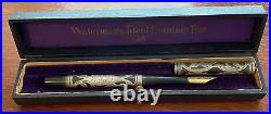 Antique Waterman's Ideal Fountain Pen Sterling Silver Overlay Original Box