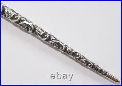 Antique c1880 Gorham Hand Chased Sterling Silver Calligraphy Dip Pen 6 1/2