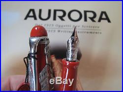 Aurora Firenze sterling silver limited production fountain pen MIB