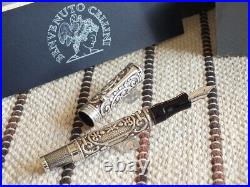 Aurora Ltd Edition 1919 Benvenuto Cellini Ag925 Sterling Silver 18K Fountain Pen