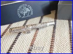 Aurora Ltd Edition 1919 Benvenuto Cellini Ag925 Sterling Silver 18K Fountain Pen