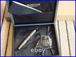 Aurora Ltd Edition 1919 Benvenuto Cellini Ag925 Sterling Silver 18K Fountain Pen