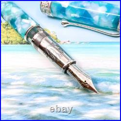 Aurora Ltd Edition 580 Ambienti Tropici Sterling Silver Fountain Pen DHL express