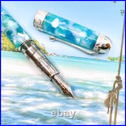 Aurora Ltd Edition 580 Ambienti Tropici Sterling Silver Fountain Pen DHL express