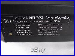 Aurora Optima Riflessi Fountain Pen 18K B Nib