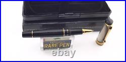 Aurora Optima Rollerball Pen Black with Sterling Silver Cap Near Mint Boxed