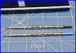 Aurora Solid Sterling Silver 925 Ballpoint Pen With Blue Ink Refill MADE IN ITALY