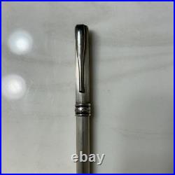 Aurora Sterling Silver Fountain Pen with 14k Medium Gold Nib