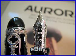 Aurora Venezia sterling silver limited production fountain pen Stub 18kt nib MIB
