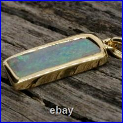 Australian Crystal Opal Gold Plated Pendant Pen758