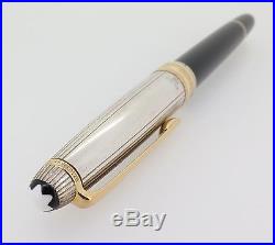 Auth Montblanc Meisterstuck Solitaire Sterling Silver Classique Fineliner Pen