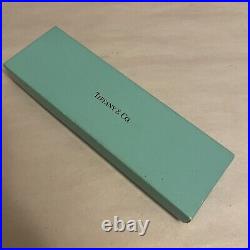 Auth Tiffany & Co. Ball point pen in box with pouch No ink PERETTI STERLING