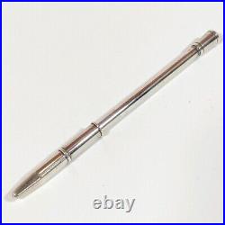 Authentic Hermes Mini Ballpoint Pen Sterling Silver 925 Polished