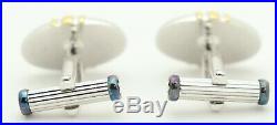 Authentic Montblanc Solitaire Sterling Silver 925 Cufflinks In The Case