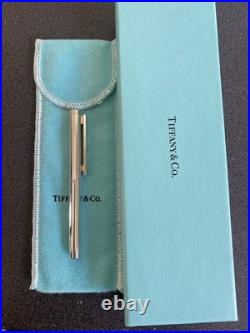Authentic Tiffany & Co 1837 Sterling Silver German Ballpoint Pen + Box