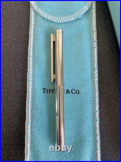 Authentic Tiffany & Co 1837 Sterling Silver German Ballpoint Pen + Box