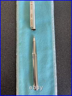 Authentic Tiffany & Co 1837 Sterling Silver German Ballpoint Pen + Box
