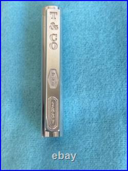 Authentic Tiffany & Co 1837 Sterling Silver German Ballpoint Pen + Box