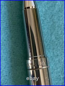 Authentic Tiffany & Co 1837 Sterling Silver German Ballpoint Pen + Box