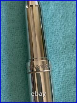 Authentic Tiffany & Co 1837 Sterling Silver German Ballpoint Pen + Box
