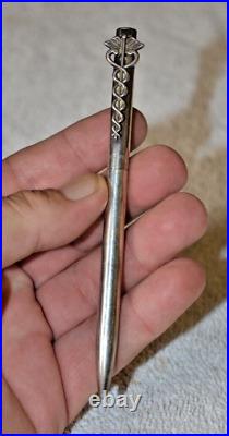 Authentic Tiffany & Co. Ballpoint Pen Caduceus 925 silver 20.2g