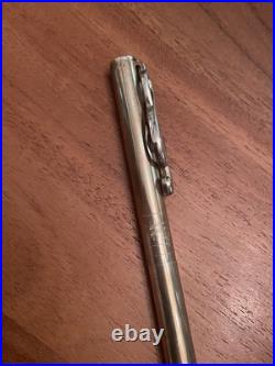 Authentic Tiffany & Co. Ballpoint Pen Music Score Sterling Silver RARE Box & Bag