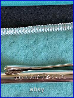 Authentic Tiffany & Co Elsa Peretti Sterling Silver Retractable Ballpoint Pen