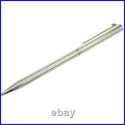 Authentic Tiffany & Co Logo Ballpoint Pen Silver Sterling 925 Ink Blue 03MH942