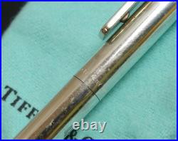 Authentic Tiffany & Co. National flag ballpoint pen Sterling Silver #8515