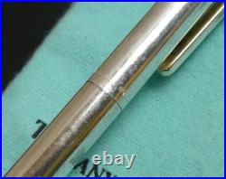 Authentic Tiffany & Co. National flag ballpoint pen Sterling Silver #8515