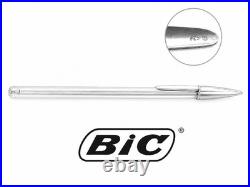 BIC Cristal Silver Pen With Solid 925 SILVER Cap Vintage'91 A