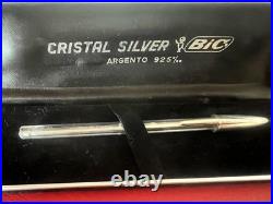 BIC Crystal Silver Ballpoint Pen Iconic Design 925 Silver Special Edition