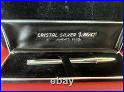 BIC Crystal Silver Ballpoint Pen Iconic Design 925 Silver Special Edition