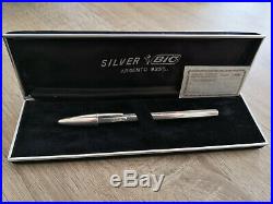 BIC sterling silver ball pen commemorative rare ballpoint cristal collectible