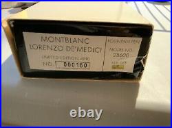 BRAND NEW MONTBLANC Lorenzo De Medici Limited Edition Fountain Pen #160/4810