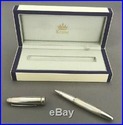 Ballpoint Krone Sterling Silver. 925 Germany Pen with Fitted Case