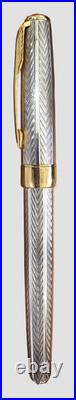 Ballpoint Pen Parker Sonnet Fougere Sterling & Gold Band