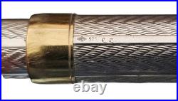 Ballpoint Pen Parker Sonnet Fougere Sterling & Gold Band