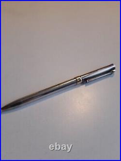 Ballpoint Pen Tiffany With T Clip 925er Sterling Silver 14 K Vintage