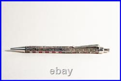 Ballpoint pen made in ISRAEL in 925 Sterling Silver with many embellishments